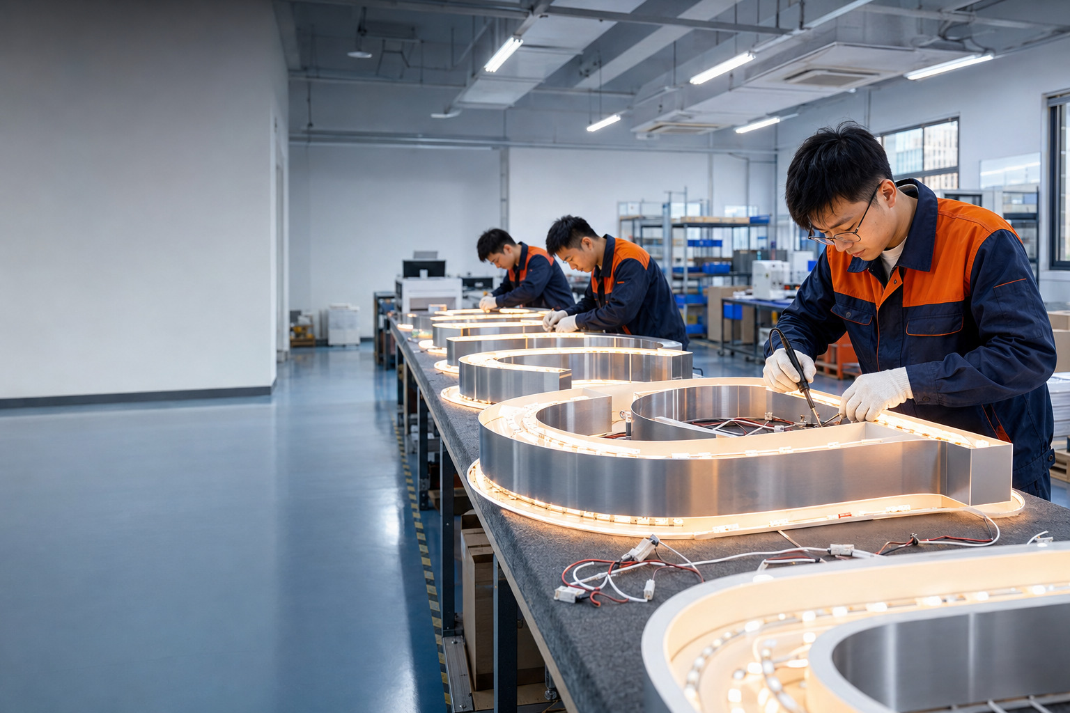 LED sign manufacturing